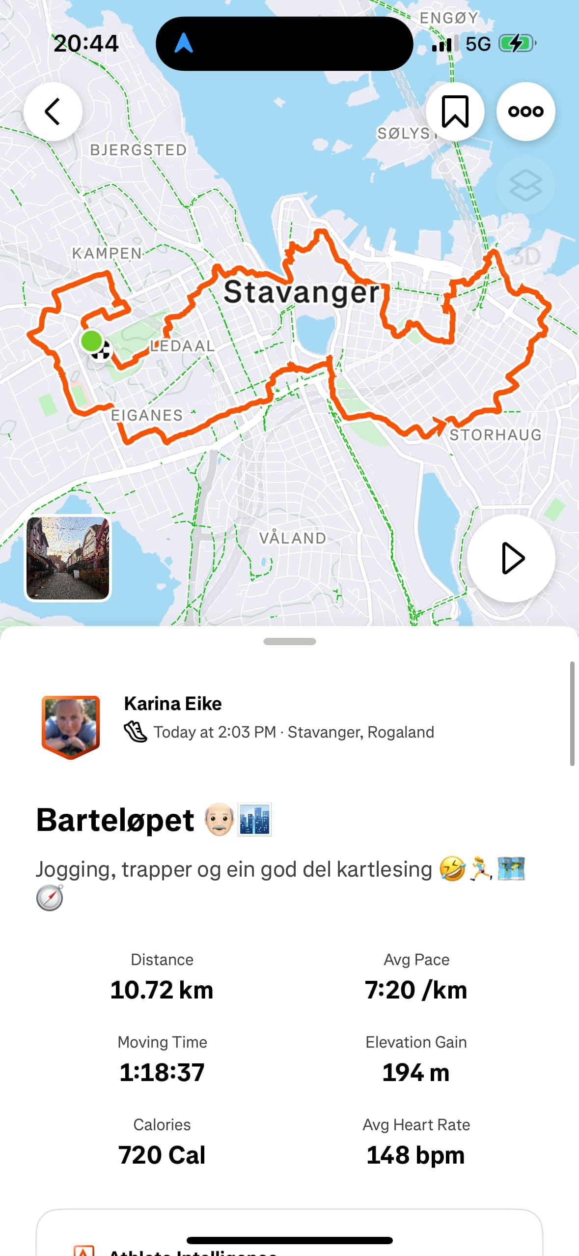 Karina Eikes løp
